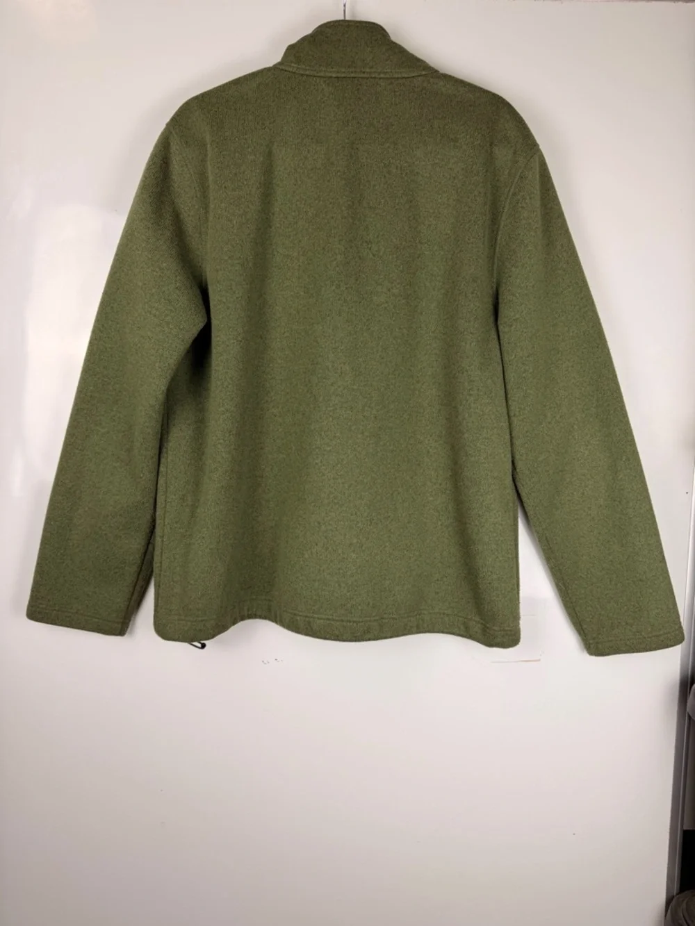 LL Bean Unisex Sz L Regular Olive Green  Zip up Jacket Casual Outerwear 293887